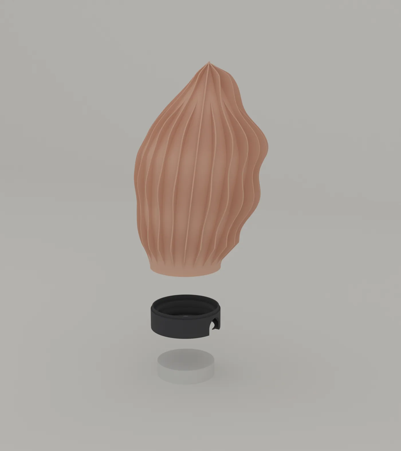 Dune Fin lifted off its base ring