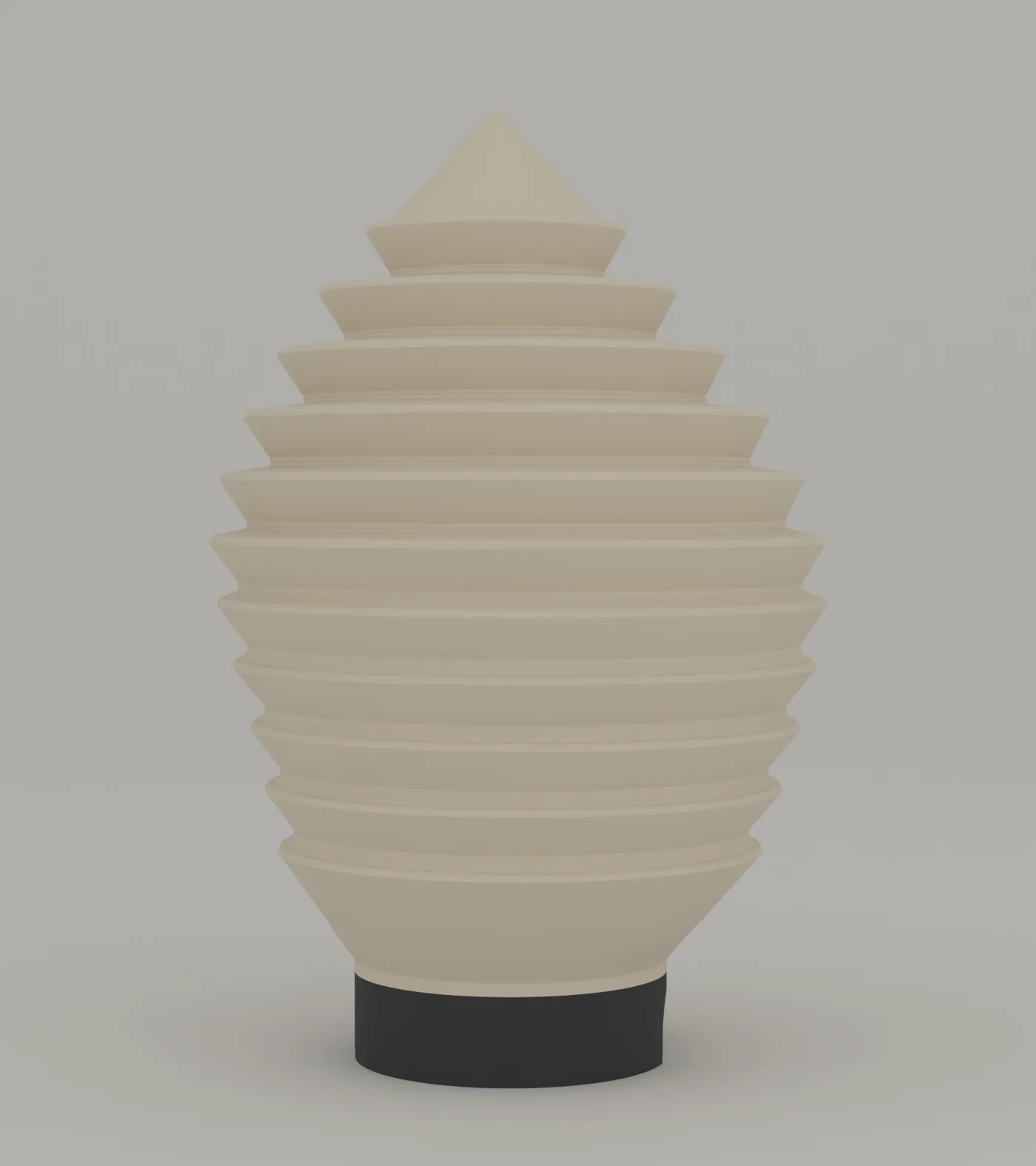 Strata table lamp, side elevation